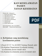 Kebijakan Keselamatan Pasien Dipelayanan Kesehatan