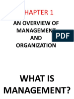 An Overview of Management AND Organization