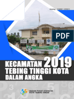Kecamatan Tebing Tinggi Kota Dalam Angka 2019