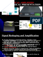 Technical Presentation: Optical Amplifiers