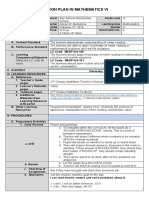 Lesson Plan in Mathematics Vi