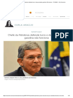 Chefe da Petrobras defende lucro e diz que tabelar gasolina não funciona - 17_10_2021 - UOL Economia