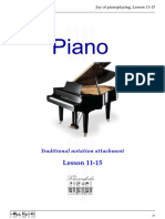 Course Piano Lesson 11-15 Music in Traditional Notation