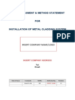 Risk Assessment & Method Statement: Insert Company Name/Logo