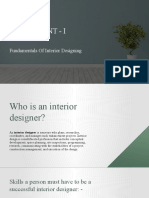 Assignment - I: Fundamentals of Interior Designing