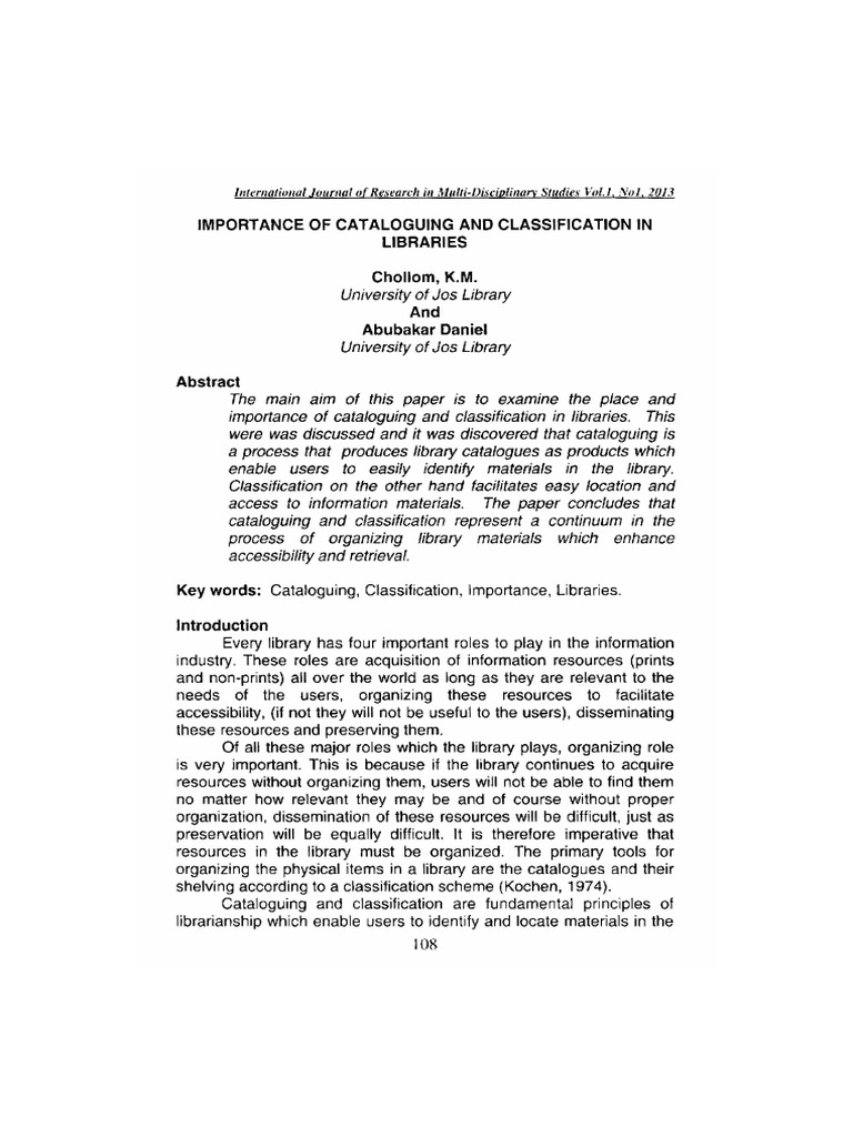 Cataloging (library science) visual data 5