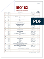 BIO182 Lab Activities Schedule F20-1