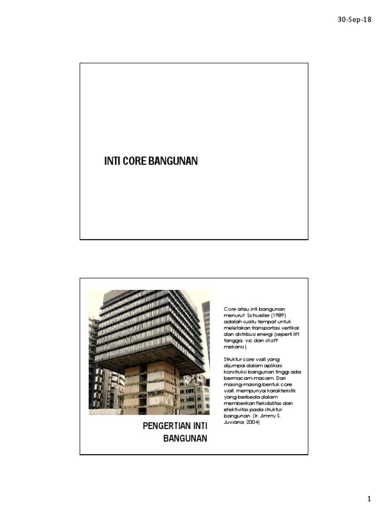 Inti Core Bangunan | PDF