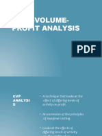 Cost-Volume-Profit Analysis