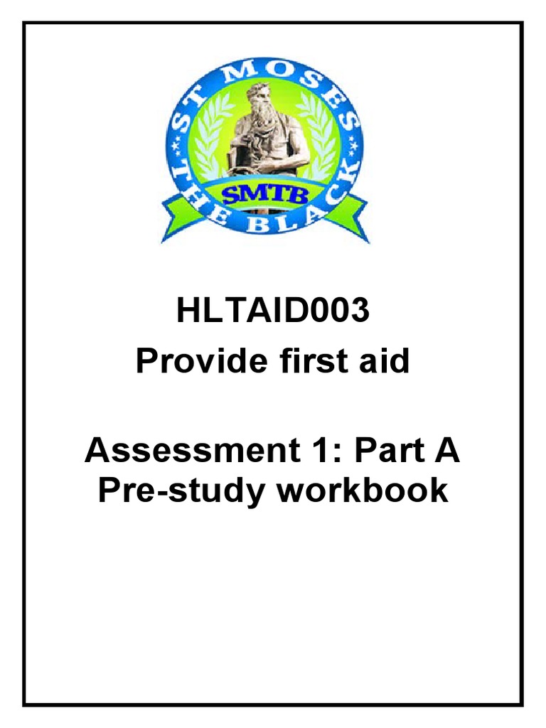HLTAID003 PreCourse Assessment V1 PDF First Aid Cardiopulmonary Resuscitation