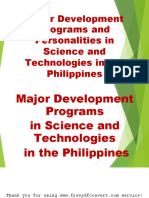 Major Science & Tech Programs in the Philippines