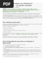 Comment fabriquer sa vitamine C liposomale _ - Le guide complet