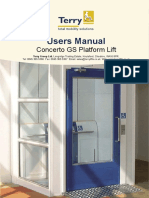 Users Manual: Concerto GS Platform Lift