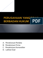 A. PERUSAHAAN  YANG TIDAK BERBADAN HUKUM