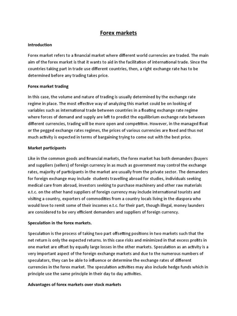 FOREX MARKET PDF NOTES visual data 6