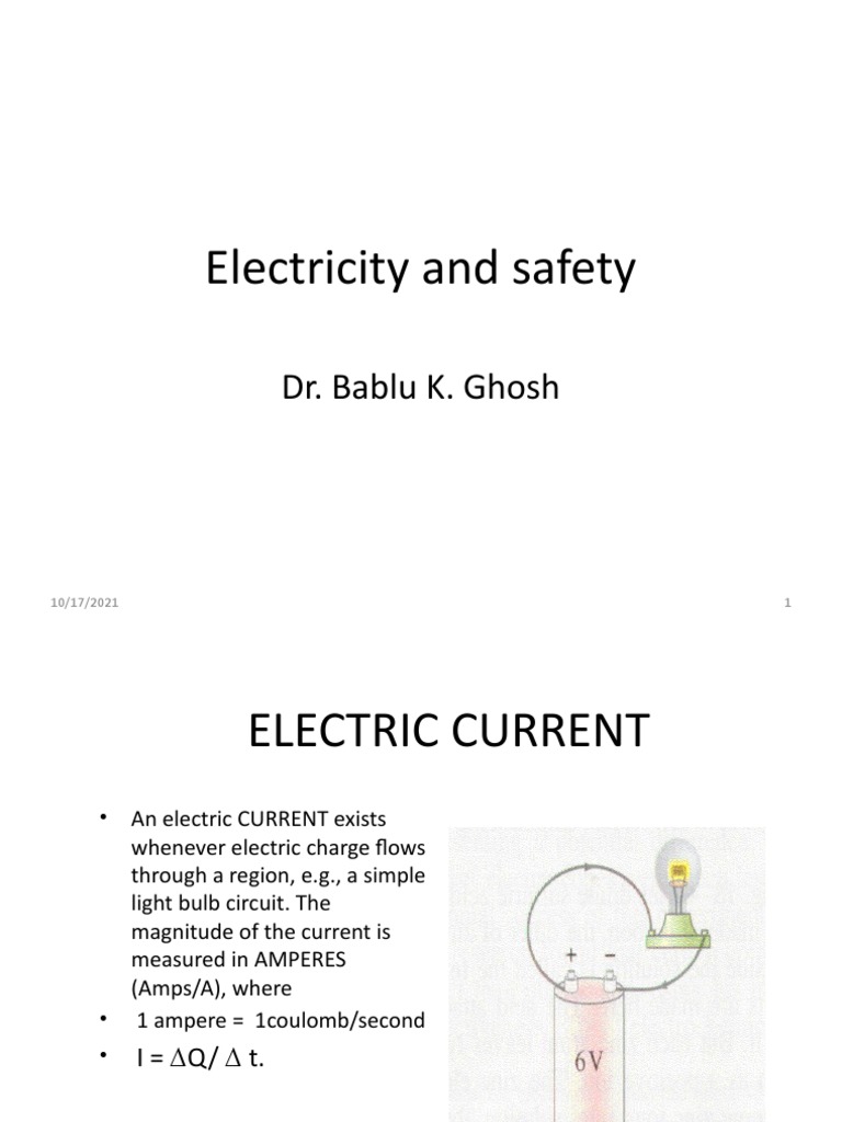 Electricity Safety and Current Basics | PDF | Electric Current | Direct ...