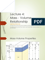 Lecture 4 Mass Volume Relationship