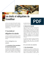 Les Droits Et Obligations Du Travailleur