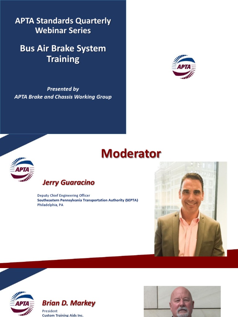 Bus Air Brake System Training Webinar | PDF | Valve | Brake