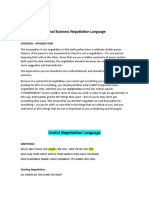 Negotiation Language for Oral Test