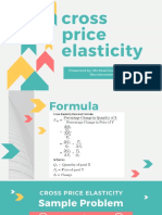 Cross Price Elasticity