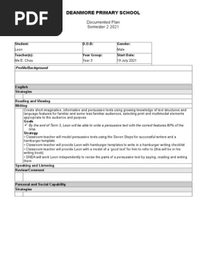 iep sample