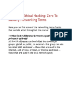 Complete Ethical Hacking: Zero To Mastery Networking Terms