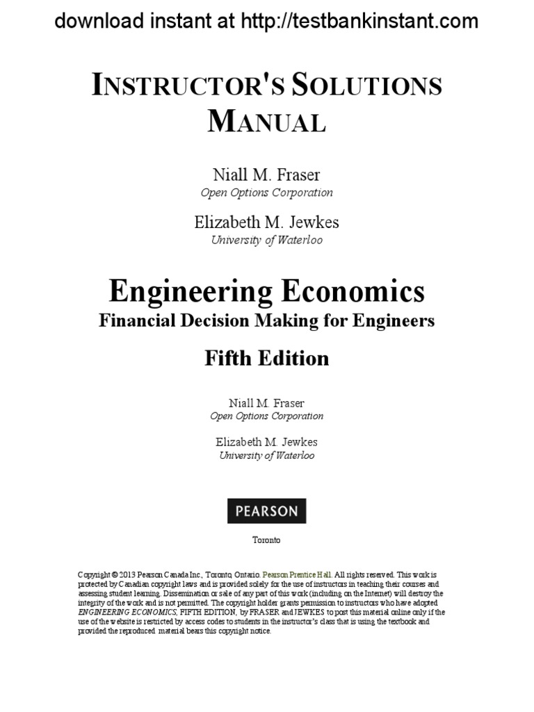 PRINCIPLES OF ENGINEERING ECONOMIC ANALYSIS SOLUTIONS MANUAL visual data 6