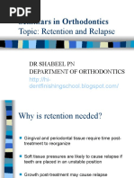 Download Retention and Relapse Seminar by Shabeel Pn SN53318904 doc pdf