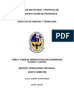 TEMA 3 FUERZAS HIDROSTARTICAS EN SUPERFICIES PLANAS Y CURVAS Eaula