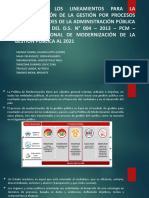 ANALISIS DE LOS LINEAMIENTOS PARA LA IMPLEMENTACIÓN DE