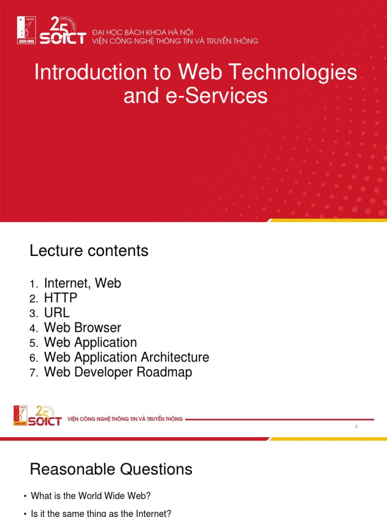Introduction To Web Technologies and E-Services | PDF | Internet & Web ...