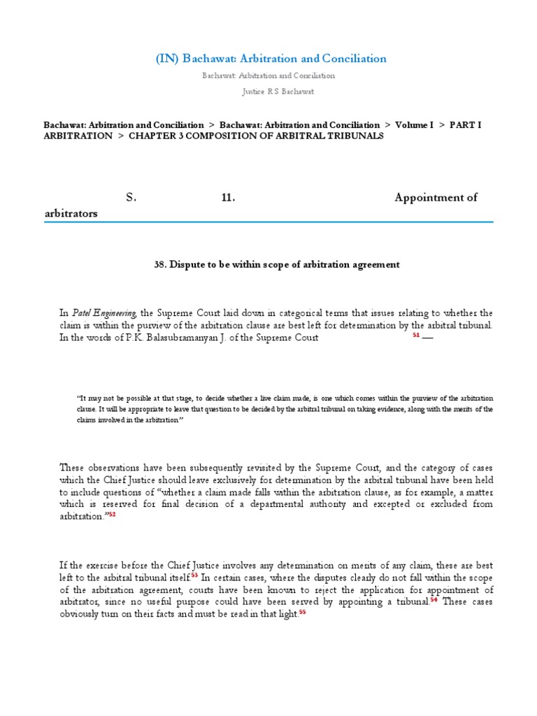 S. 11. Appointment of Arbitrators - 2 | PDF | Arbitration | Arbitral ...