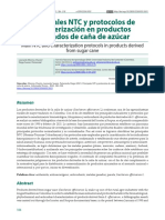 Principales NTC y Protocolos de Caracterizcion en Productos Derivados de Cana de Azucar