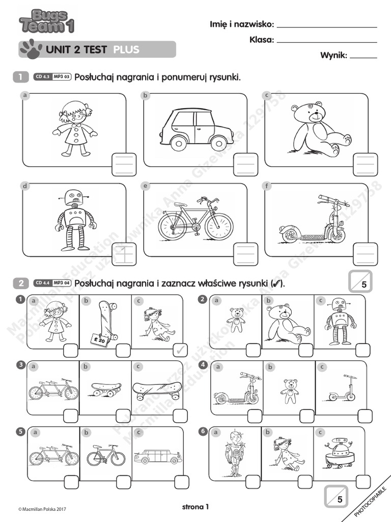 Bugs Team 1 Zeszyt ćwiczeń Pdf