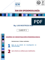 Clase 5 DISENOS EN EPIDEMIOLOGIA Lair