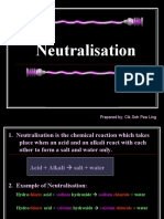 Neutralisation: Prepared By: Cik Soh Pea Ling