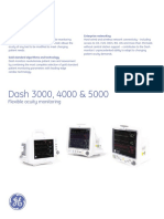 Ge Dash 5000 Vital Signs Patient Monitor Specifications