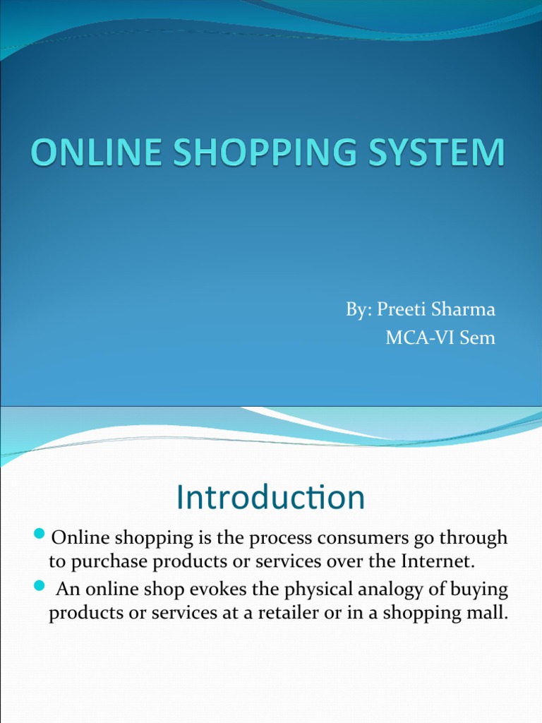Online Shopping System | PDF