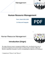 Human Resource Management: Term I, Batch 2021-2023 Dr. Mousumi Sengupta