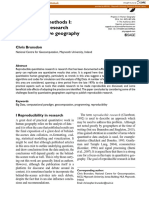 Quantitative Methods I: Reproducible Research and Quantitative Geography