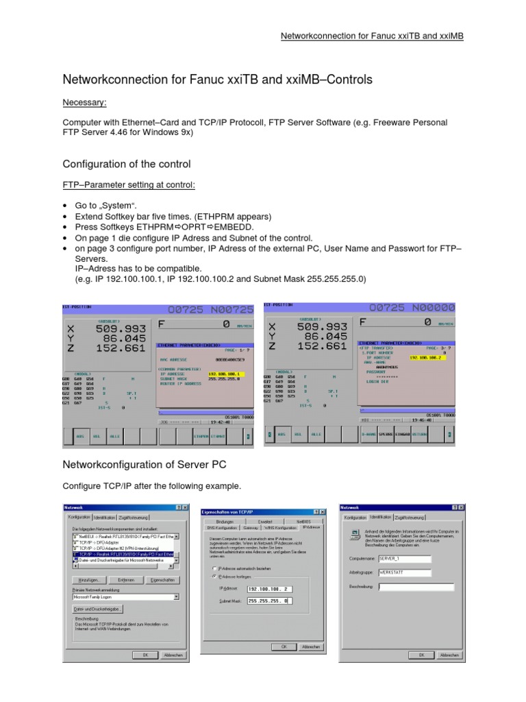Fanuc FTP Setup for xxiTB and xxiMB | PDF | Business | Computers