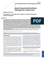 Poly (Ethylene Glycol) - Based Poly (Urethane Isocyanurate) Hydrogels For Contact Lens Applications