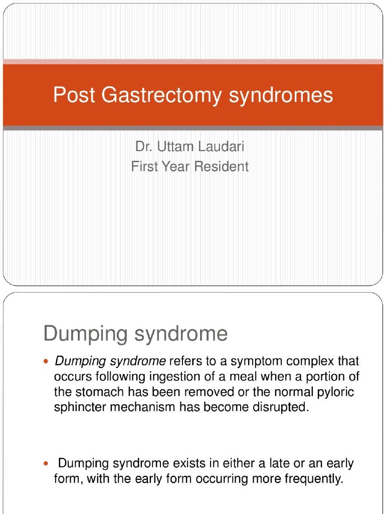 Post Gastrectomy Syndrome PDF