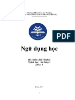 Ngữ dụng học: Ministry of Education and Training Hanoi National University of Education (HNUE)