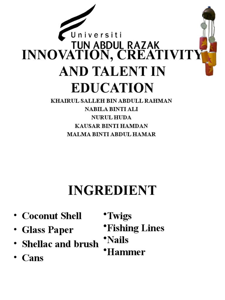 Innovation, Creativity and Talent in Education | PDF