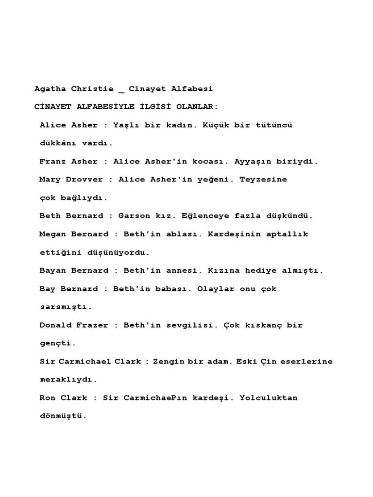 22 Agatha Christie Cinayet Alfabesi Pdf
