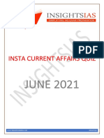 INSTA June 2021 Current Affairs Quiz Compilation