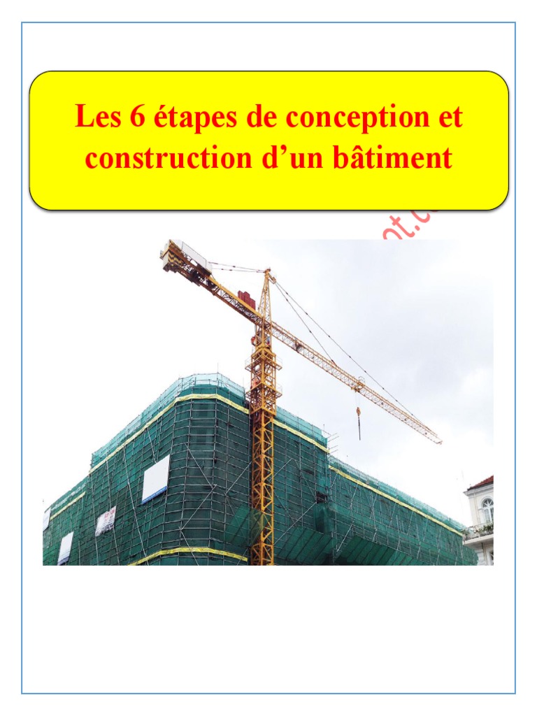 Les 6 Étapes de Conception Et Construction D'un Bâtiment | PDF ...