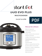Manualul Utilizatorului Multicooker Instant Pot Duo Evo Plus